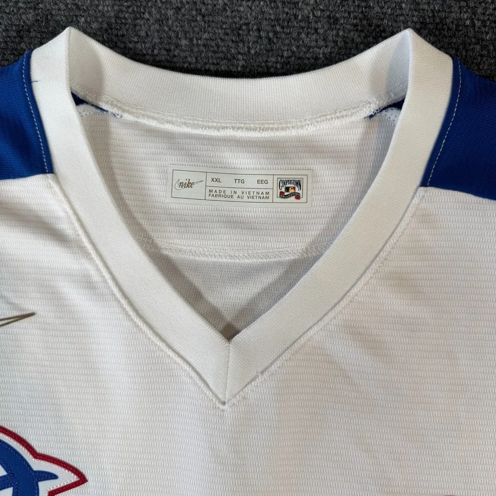 Atlanta Braves Nike Cooperstown Collection Men's Size XXL White Jersey Blank NEW